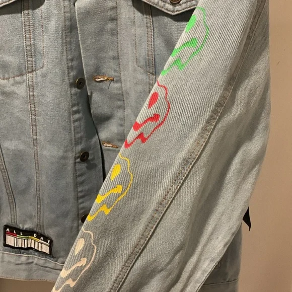 Brooklyn Cloth Mfg Co XL  NWT Drip Denim Jacket - Picture 6 of 10